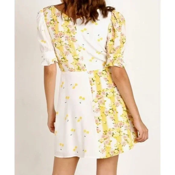 For Love & Lemons Savannah Wrap Mini Dress $228